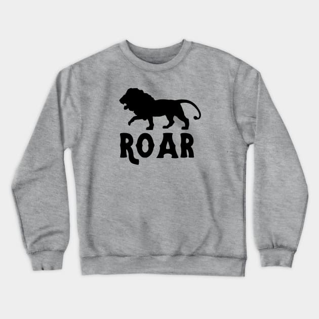 Lion Clipart Roar Design Crewneck Sweatshirt by Abeer Ahmad